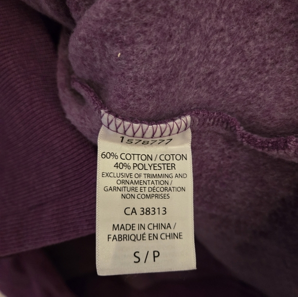 Kersh Violet Purple Crewneck Cotton Pullover Sweater, Small Oversized, BNT - Picture 5 of 6